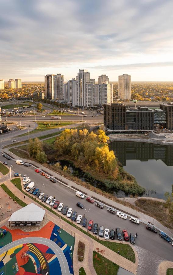 Лучшие Апартаменты В Жк Seven Днепровская Набережная Осокорки Kiev Exterior foto