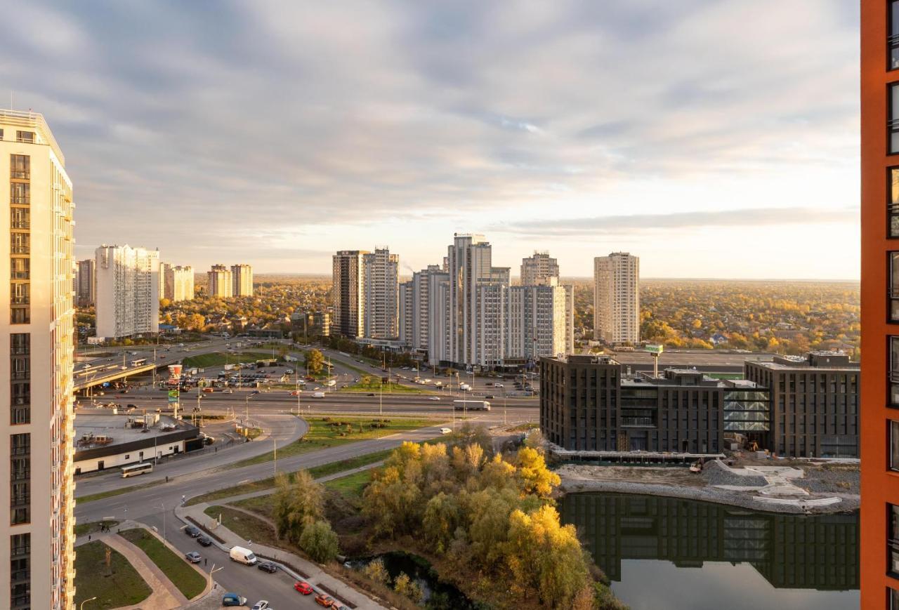Лучшие Апартаменты В Жк Seven Днепровская Набережная Осокорки Kiev Exterior foto